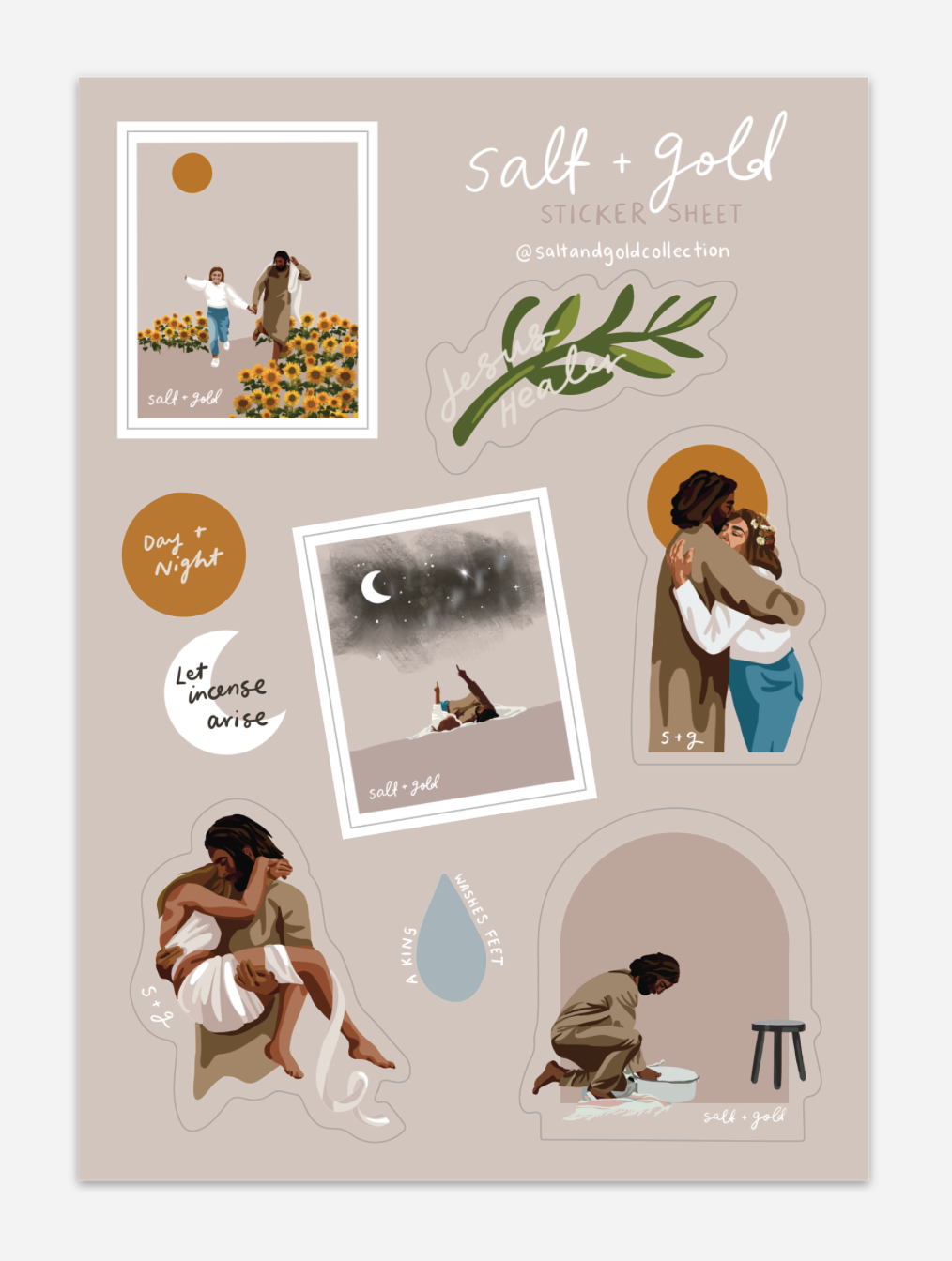Salt + Gold Sticker Sheet