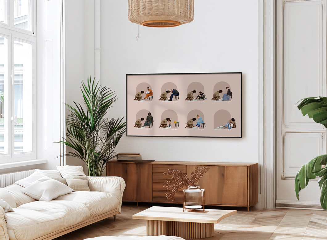 DIGITAL FILES: Footwashing Frame TV Wallpapers